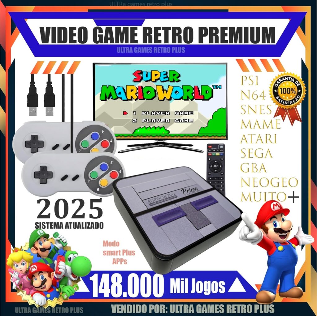 Mini Console Retro Super Nintendo com 40 mil jogos + 2 Controles SNES Video Game Retro Premium 5 1744043322 81faHMPWrQL. AC SL1500