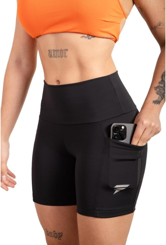 Short Academia Feminino Fitness com Bolso de Compressão Bermuda Feminino Corrida 2 51831fd1UmL. AC SL1200
