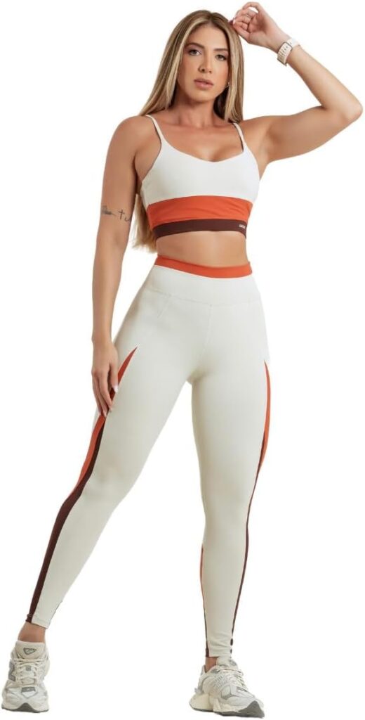 Conjunto Fitness Feminino Top + Calça Legging Zero Transparência Alta Compressão Modeladora Uv50+ 8 51LjGQDRNgL. AC SL1200