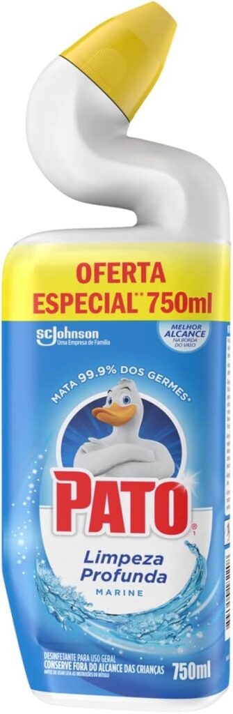 Pato Limpador Sanitário, Marine, Limpeza Pesada, Banheiro e Vaso Sanitário, Pacote Promocional, 750ml 1 51MF8fMHwvL. AC SL1200