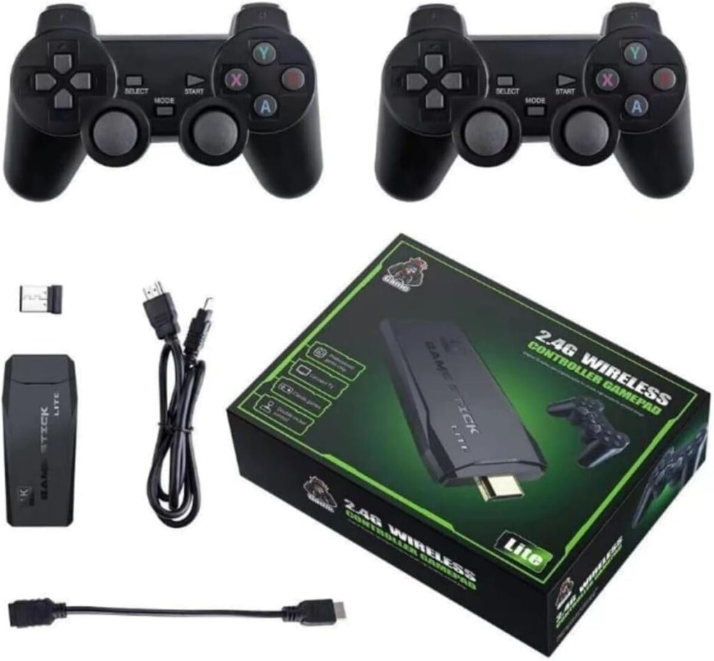 GAME STICK 4K 64GB MAIS DE 20 MIL JOGOS ORIGINAL VERSAO ATUALIZADAS GAME RETRO COM 2 CONTROLES. 2 61EpTYCMNVL. AC SL1500