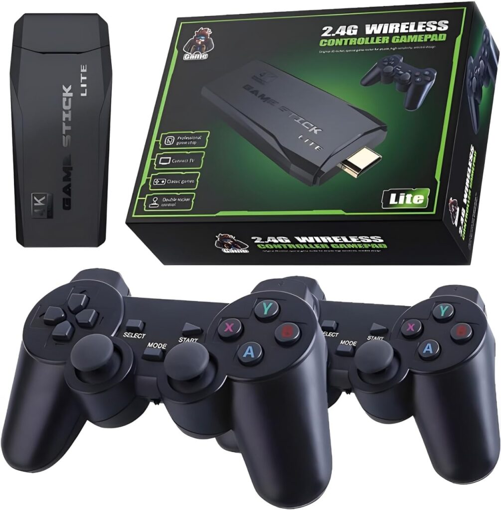 GAME STICK 4K ORIGINAL VERSÃO ATUALIZADA 11 MIL JOGOS com 2 controles sem fio 1 61NghogVXUL. AC SL1280