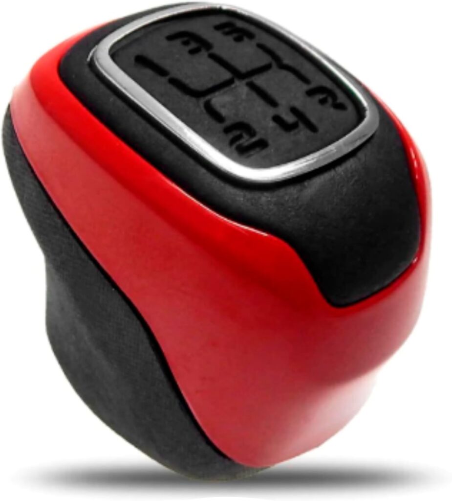 Manopla Bola de Alavanca de Cambio para Mobi Uno Idea Strada Palio Siena Punto Stilo Com acabamento Vermelho preto e Cromado 3 61TMJFXADOL. AC SL1500