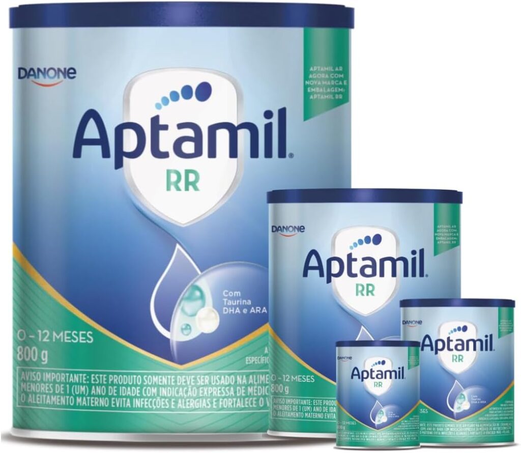4 Latas -RR Fórmula infantil em pó Danone 800 gr 1 61cBrauvaYL. AC SL1080