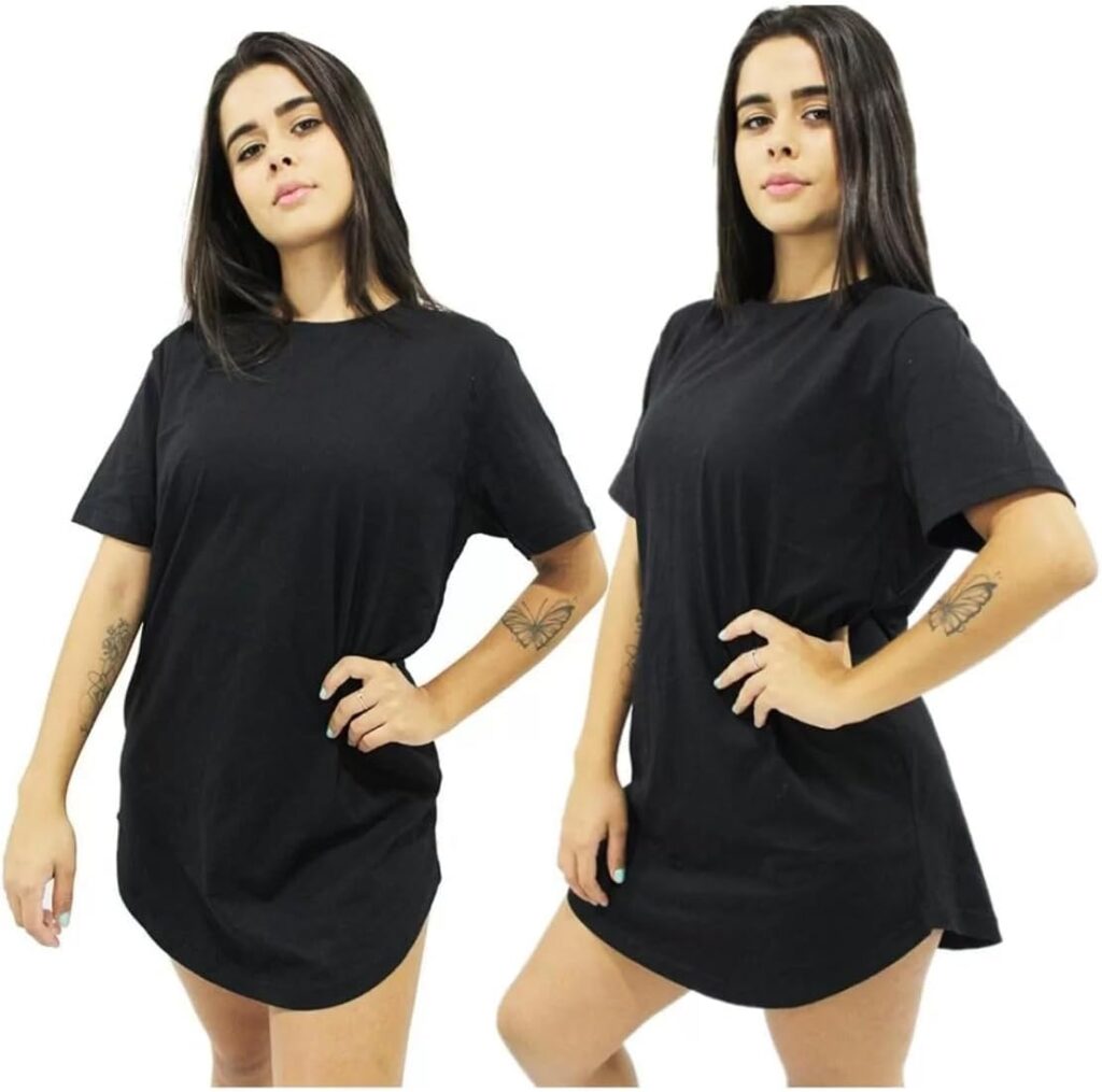 Kit 2 Camisetas Femininas Longline Blusa Slim Fit Algodão Básica Academia 4 61dgcVqgKuL. AC SL1200