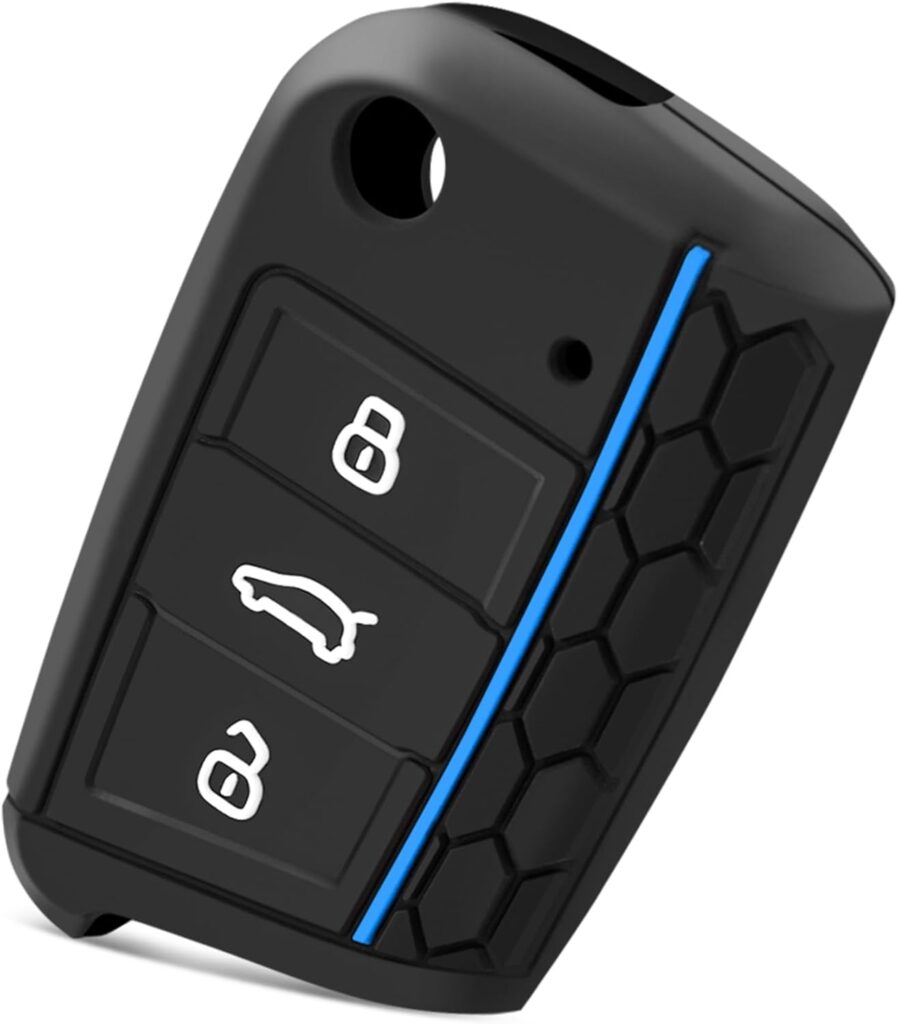 Capinha Silicone Chave Modelos Volkswagen Jetta Nivus T-Cros (Azul) 5 61elzFKdeyL. AC SL1500