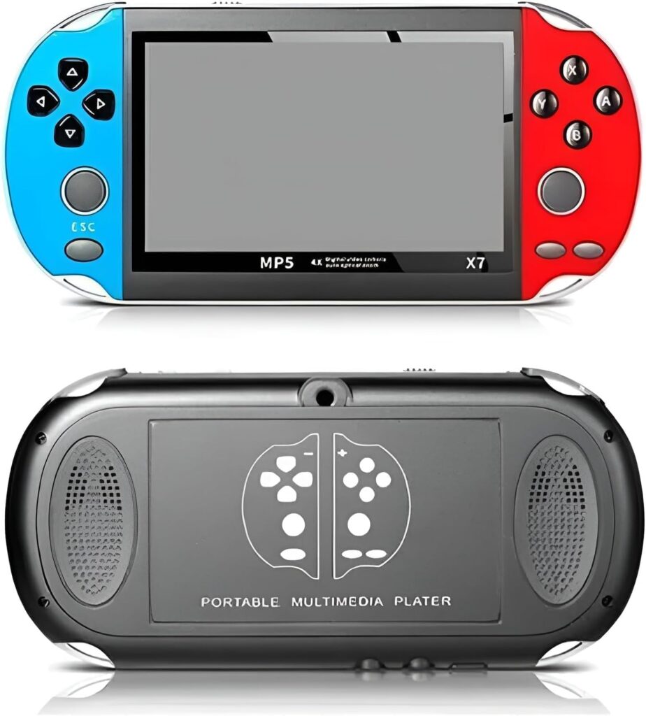 Genérico Console de Jogos Portátil Vermelho com Tela 4.3 Polegadas Retrô Portátil 10000 Jogos 2 61kUvlmwcL. AC SL1491