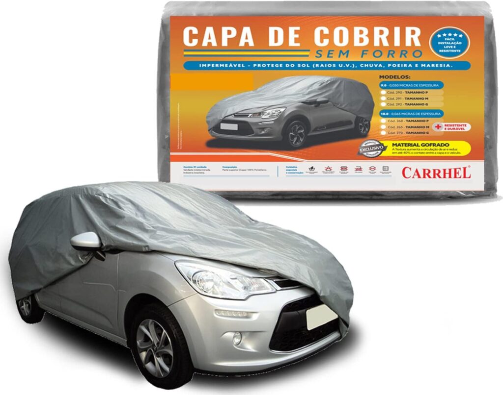 Capa para cobrir carro impermeavel - Tamanho M 15 71Cj7zTUD7L. AC SL1500