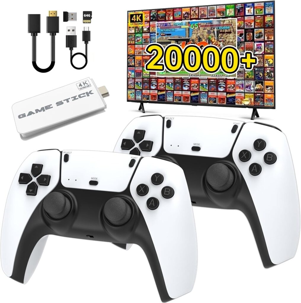 Wireless Retro Game Console,Retro Game Stick with 20,000+ Games,4k Hdmi Output Game Stick 11 71DyVpt54sL. AC SL1500