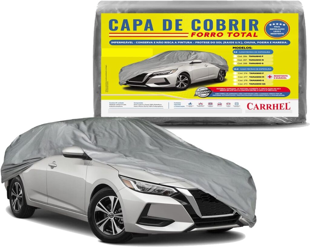 Capa para cobrir carro 100% Forrada e impermeavel - Tamanho M 6 71HQ7j7rGIL. AC SL1500