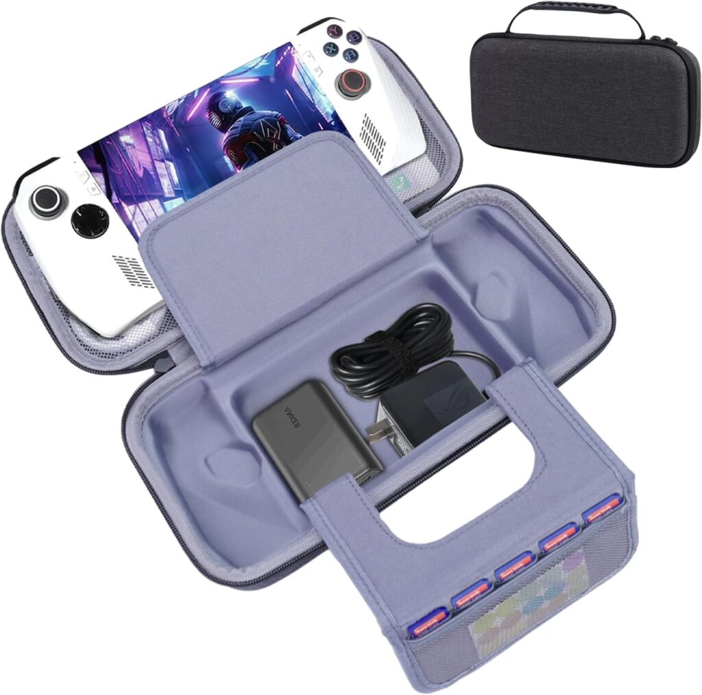 HESPLUS Hard Carrying Case for ASUS Rog Ally ROG ALLY X 7 inch 120Hz Gaming Handheld, Game Console Travel Case Storage Bag with Large Space for Charger Dock, Cable, SD Card 3 71OUQXqZtL. AC SL1500
