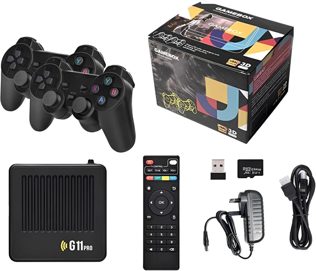 Badukongjian GameBox G11 Pro & TV Android 128GB 40 Mil Jogos 2 Controles Sem Fio 1 71Tk6urUKGL. AC SL1500