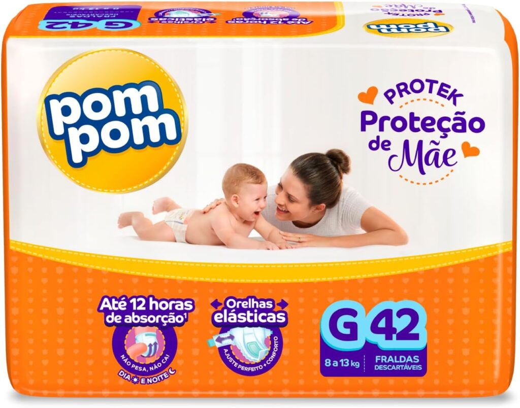 Fralda Pom Pom Protek Proteção de Mãe Mega G 42 Unidades 2 71aOjTMuajL. AC SL1500