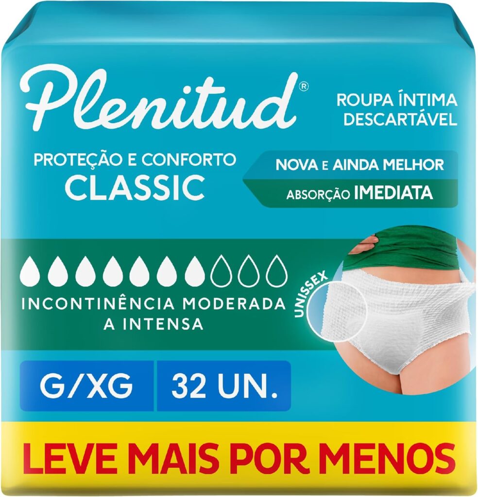 Plenitud Roupa Íntima Classic para Incontinência G/XG-32 un 9 71f0wwGRzJL. AC SL1500