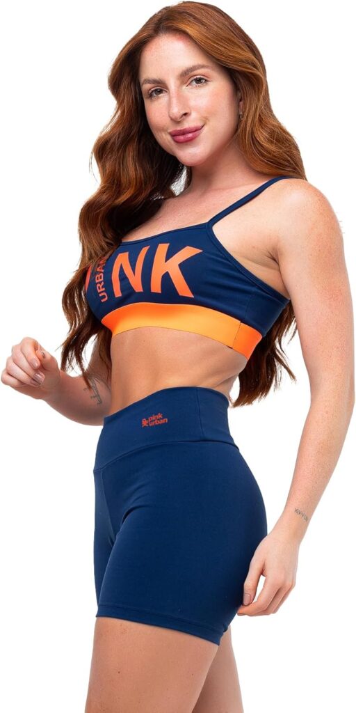 Conjunto Academia Top Short Fitness Pink Urban Marinho Laranja Neon Poliamida Feminino 11 71rlqIbG5kL. AC SL1500