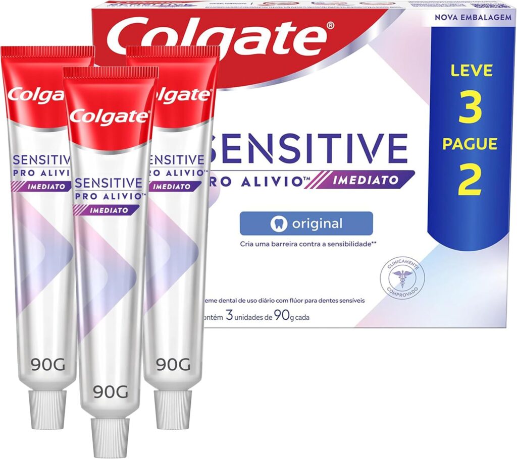 Colgate Sensitive Pro-Alívio Imediato Original Creme Dental Para Dentes Sensíveis 90g Leve 3 Pague 2 4 814eJH8bhjL. AC SL1500