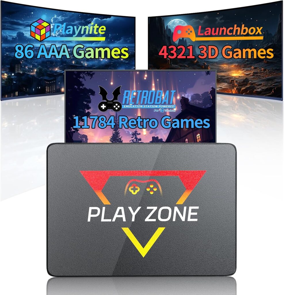 Retro Game Console 1T SSD with Built in 16,191 Games, Emulator Console Preloaded with 3 Game Systems, 80+ Emulators Video Game Console Plug and Play for PC 2 81GjLZZMhgL. AC SL1500