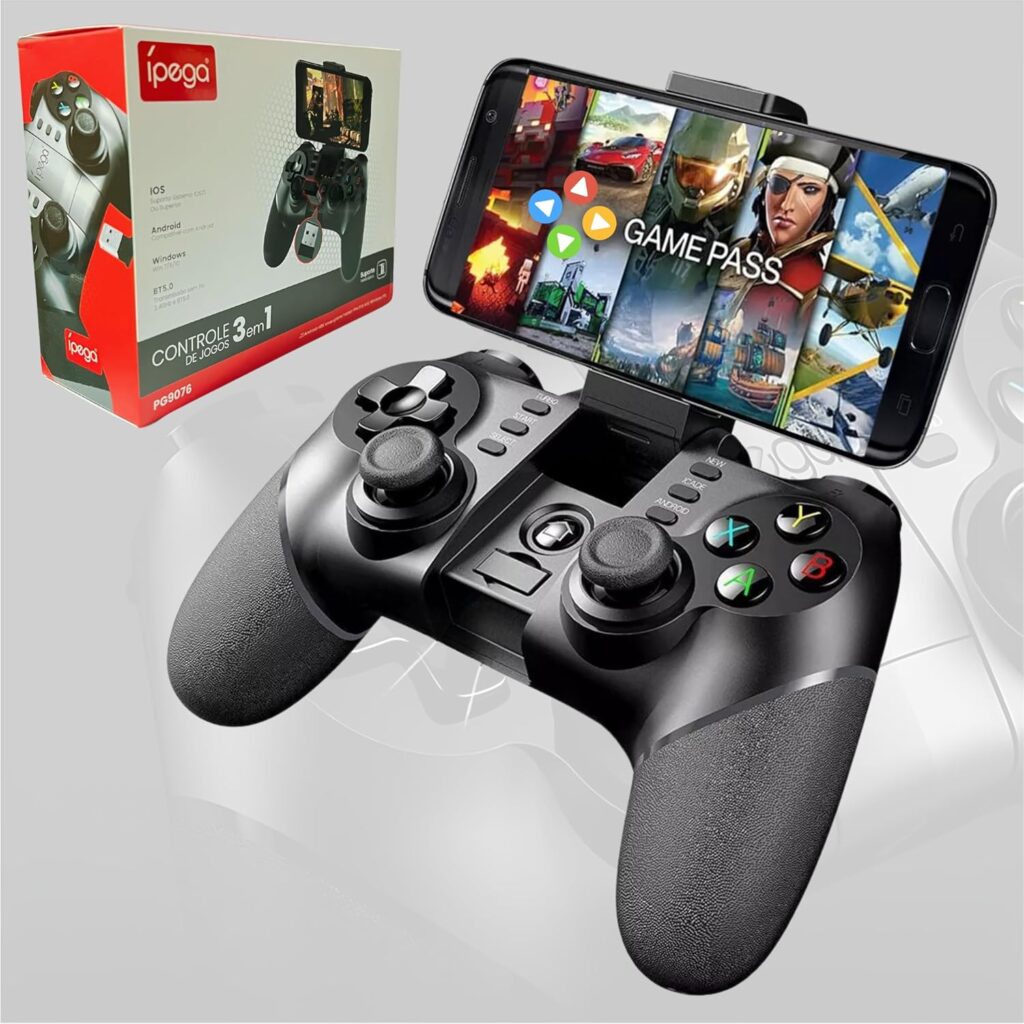 Controle Para Celular Android iOS iPhone Ípega PG-9076 TV Samsung Cu8000 Cu7700 Au7700 Bu7700 Bu8000 Gaming Hub Game Pass Geforce Now 3 Em 1 Crystal UHD 4K Qled LG TCL Phillips Fire Stick Box TV 5 81Hry9JnW0L. AC SL1500