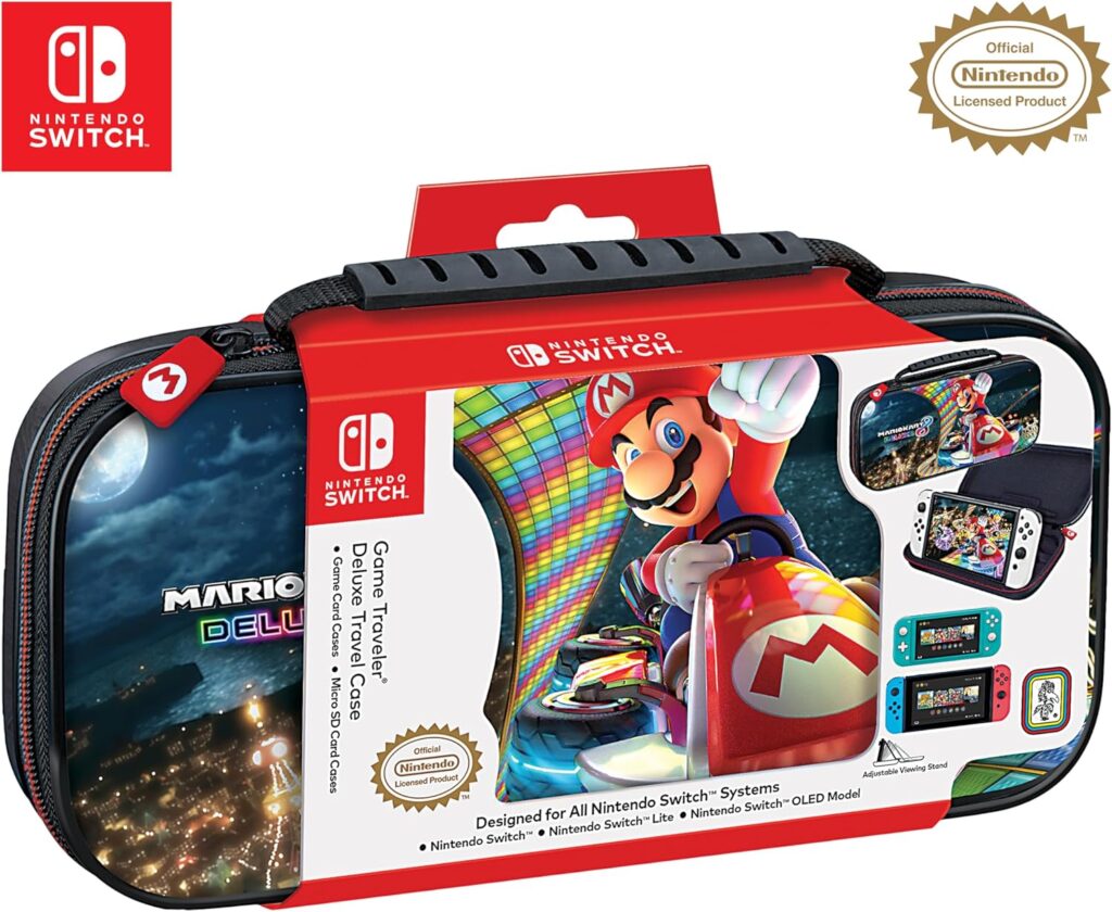 Estojo de transporte Mario Kart para Nintendo Switch Game Traveler, licenciado oficialmente 6 81IJU2EmOFL. AC SL1500