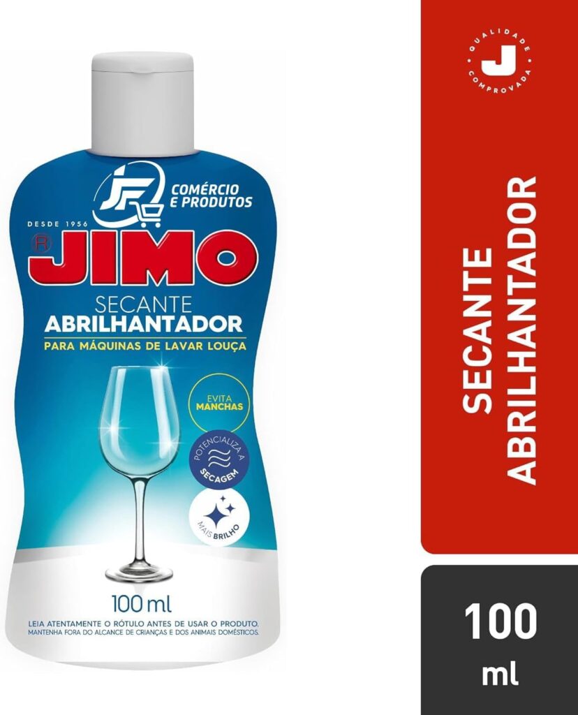 Kit 8 Jimo Secante Abrilhantador 100ml Para Máquina de Lavar Louça 11 1747159127 61p GAP0CvL. AC SL1500