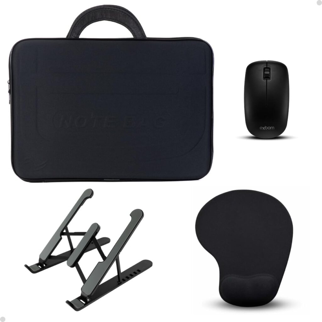 Pasta Notebook Feminina Mouse Gamer Suporte Mesa Apoio Para Mouse Kit Pc (Preto, 15,6") 1 51JuPyGWrpL. AC SL1200