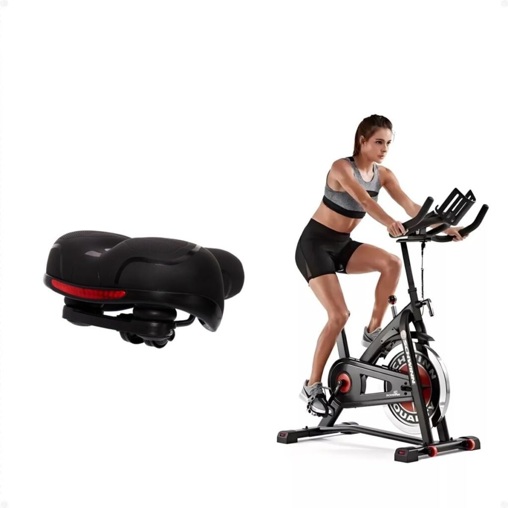 Selim Robust Vazado Spinning Bike Bicicleta Ergométrica MTB, Confortável, Resistente, Design Anatômico, Ideal para Longas Pedaladas, Absorção de Impacto, Antiderrapante, Ciclismo Indoor e Outdoor. 11 51vS7C4OnjL. AC SL1200