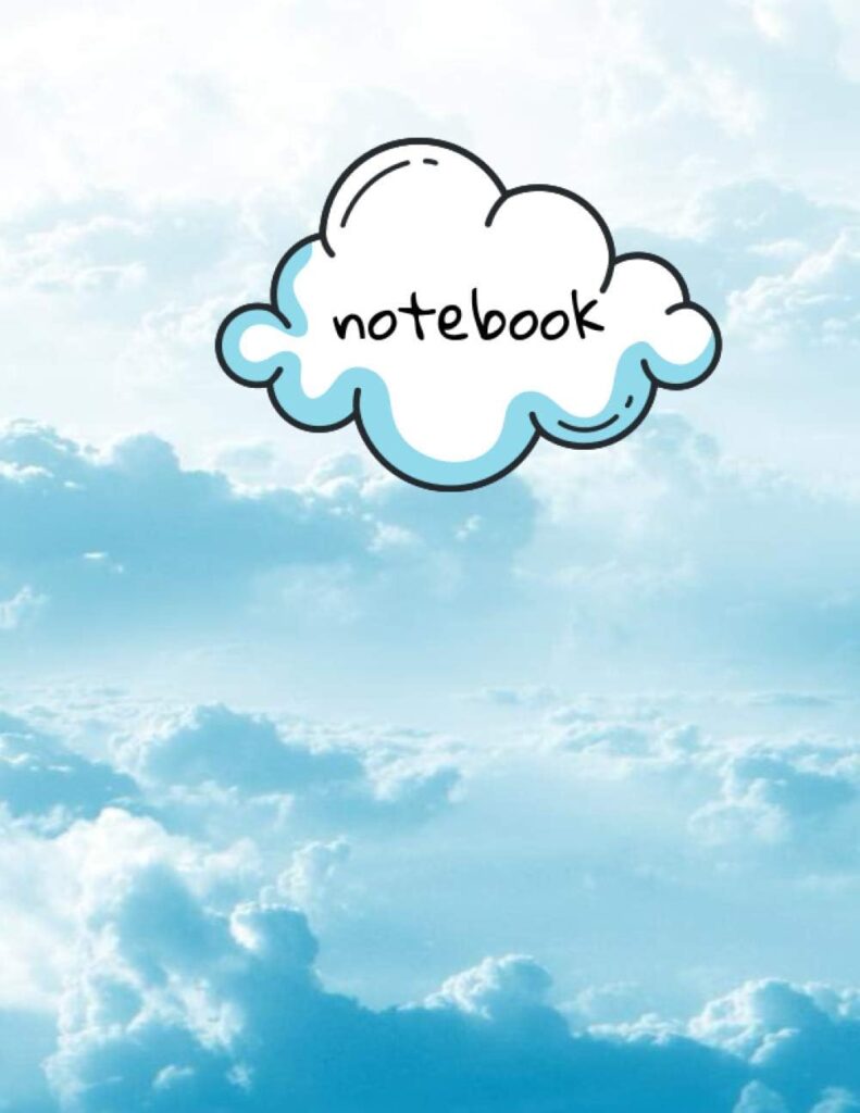 notebook: peaceful and relaxing view of blue sky 1 61Cfdk9UxSL. AC SL1294