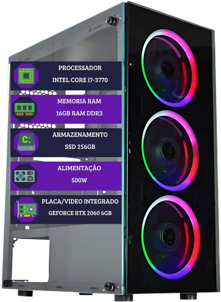 PC GAMER DreamComputers Intel Core i7, 16GB RAM, GEFORCE RTX 2060 6GB, SSD 256GB 3 61FGgIc7k6L. AC SL1500
