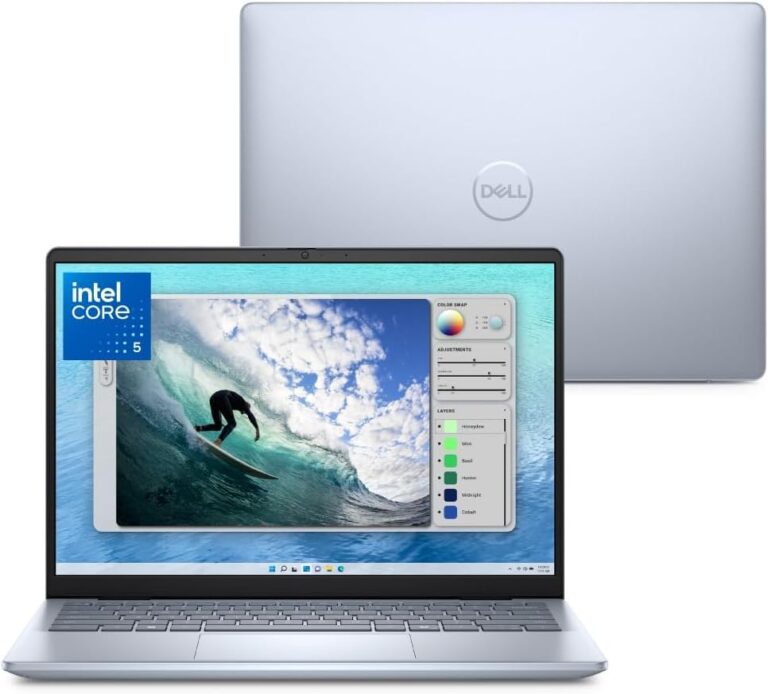 Notebook Dell Inspiron I14-I120U-M20 14″ FHD+ Intel® Core™ 5 120U 16GB 512GB SSD Windows 11 Prata Gelo