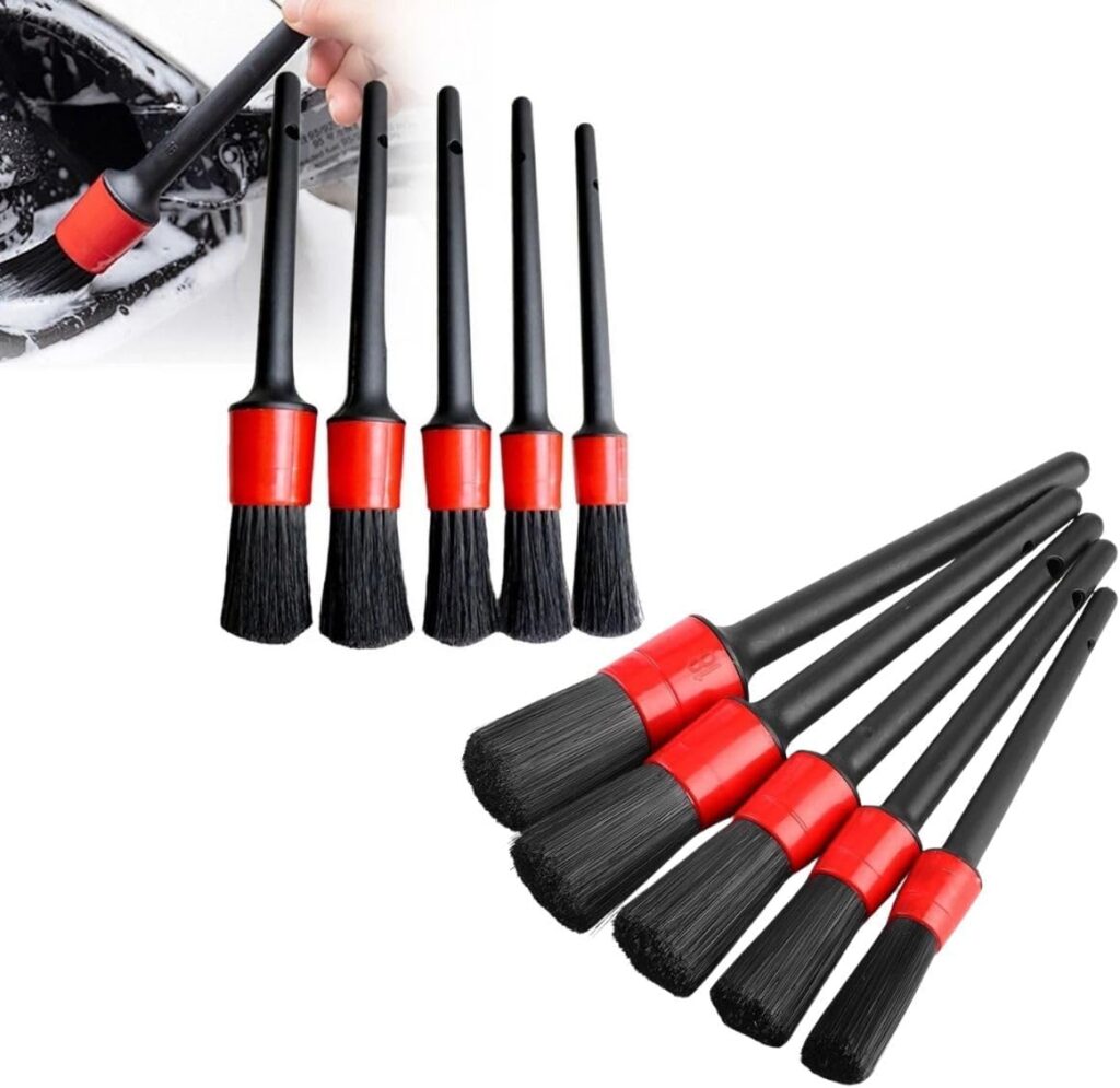 Kit de Escovas de Detalhamento Automotivo para Carro e Moto - 10 Peças para Limpeza de Rodas, Interiores e Detalhes 8 61MtQ8EnSvL. AC SL1200