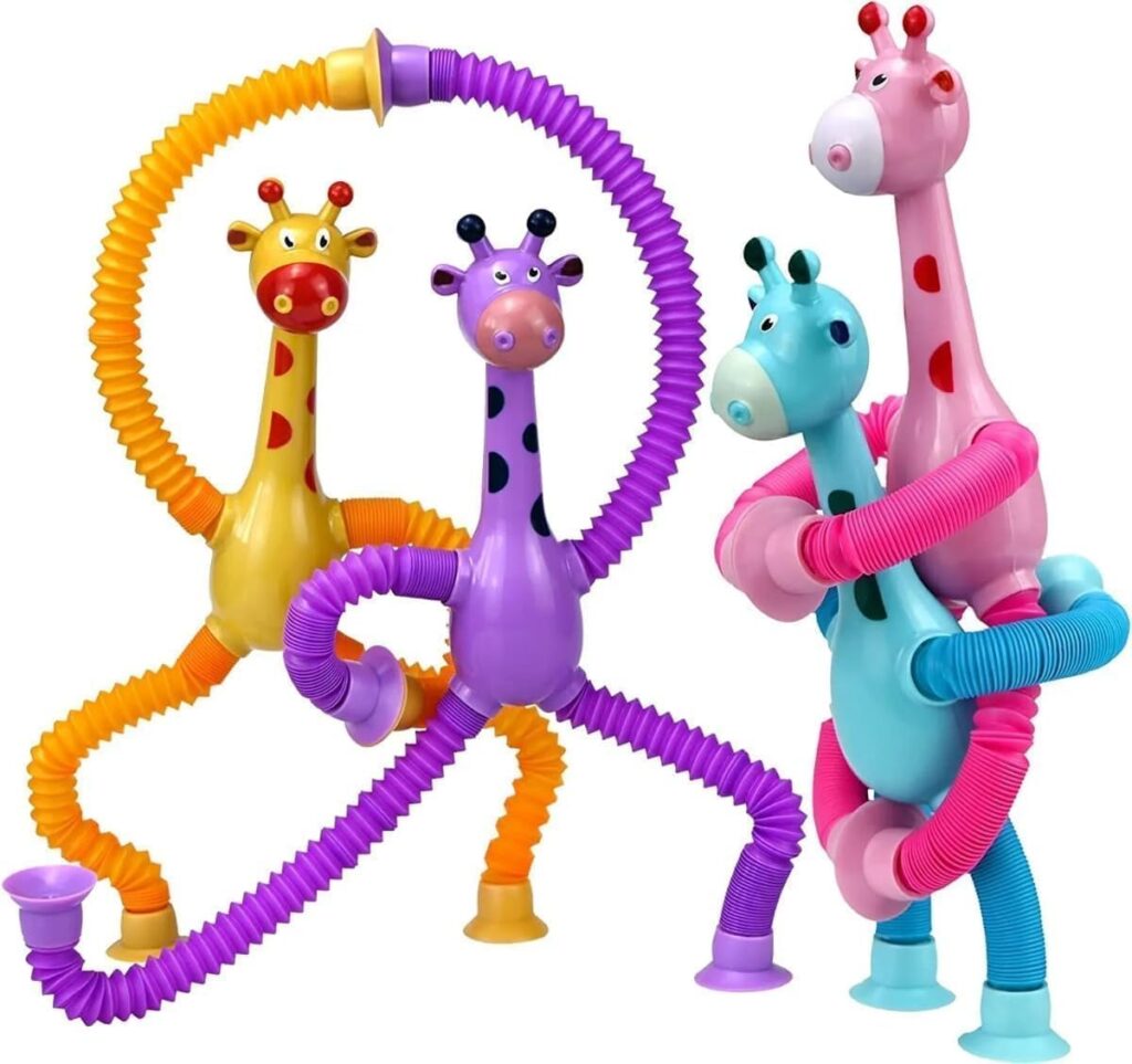Kit com 2 Pop It Girafa Estica Gruda com Tubo de Luz LED, Brinquedo Flexível e Educativo 1 61ORDeh8hEL. AC SL1200
