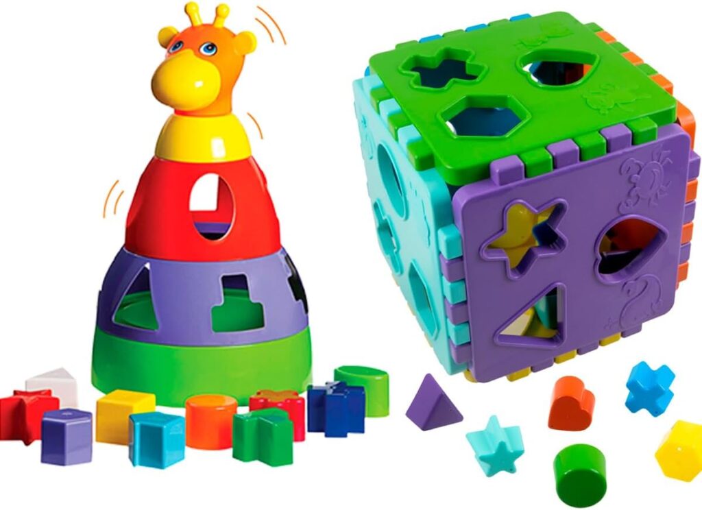Kit de Brinquedos Didáticos e Educativos para Bebês 1 ano 4 61OcYeBeCL. AC SL1200