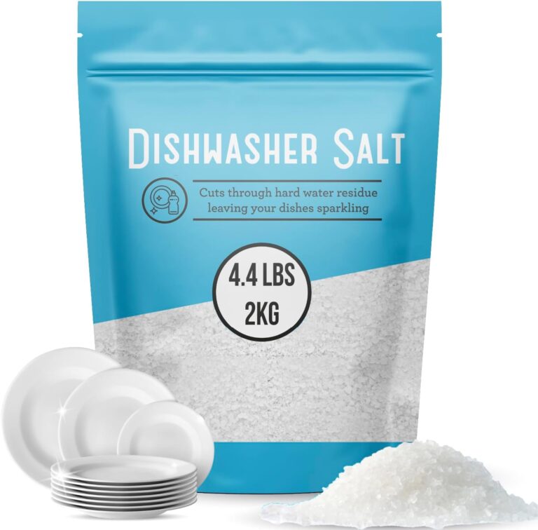 Sal de amaciante de água e sal para lava-louças de 2,2 kg – Compatível com Bosch, Miele, Whirlpool, Thermador e mais (2 kg)