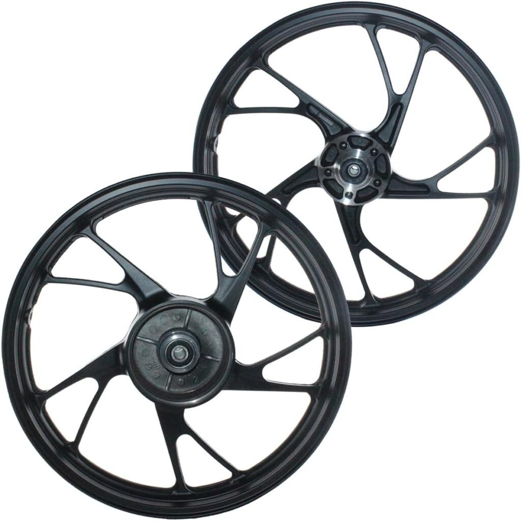 Par de rodas de alumínio liga leve freio a disco CG150 Fan Titan ESD EX 2004 a 2013 com rolamentos modelo pé de galinha 8 61W4OYMg2L. AC SL1200
