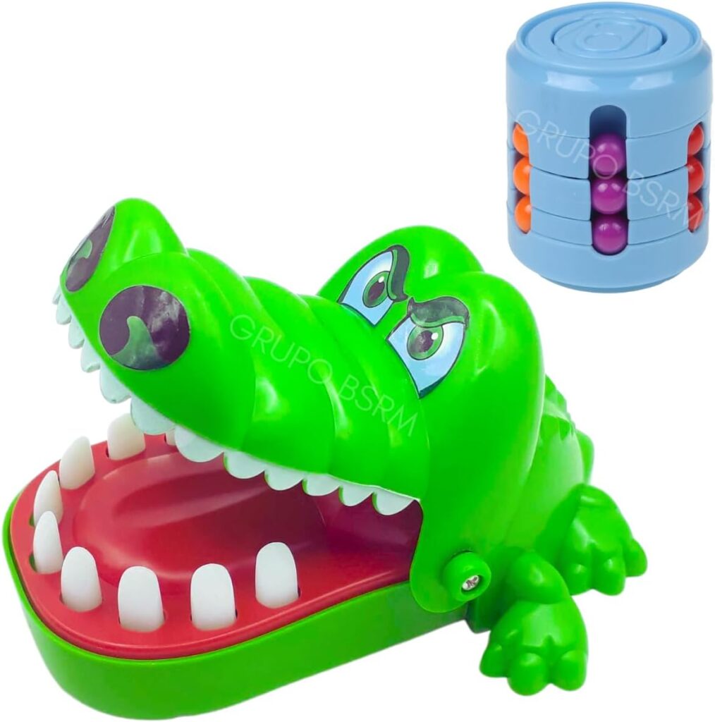 Brinquedo Crocodilo Morde Dedo Kit Brinquedos Criança 3 anos Infantil Jacaré Dente Dentista Presente Para Criança Menino Menina + Cilindro Mágico Jogos Infantis Brinquedos Educativos 2 61XGgmdnwKL. AC SL1200