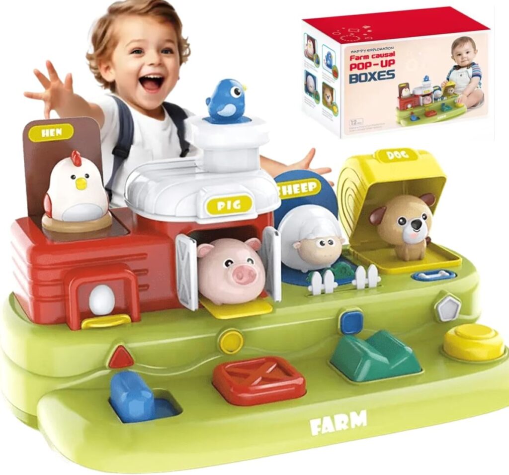 Brinquedo Educativo Interativo Infantil Fazenda Musical Pop Up Montessori Sensorial Desenvolvimento 1 61e8Bm9AoTL. AC SL1200