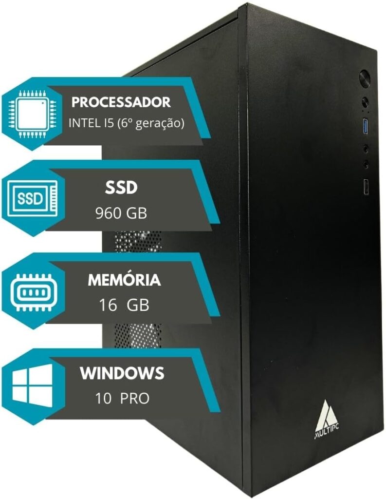 Pc Computador Intel I5 16GB DDR4 960 SSD 6°Geração Win10 Pro 7 61kwceirEmL. AC SL1200