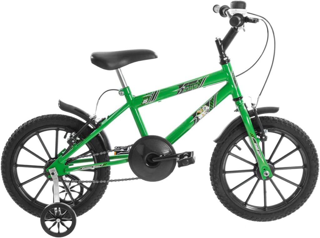 Bicicleta Infantil Ultra Kids Dragon Aro 16 Preto/Verde, ULTRA BIKE 7 61t JkAtS. AC SL1200