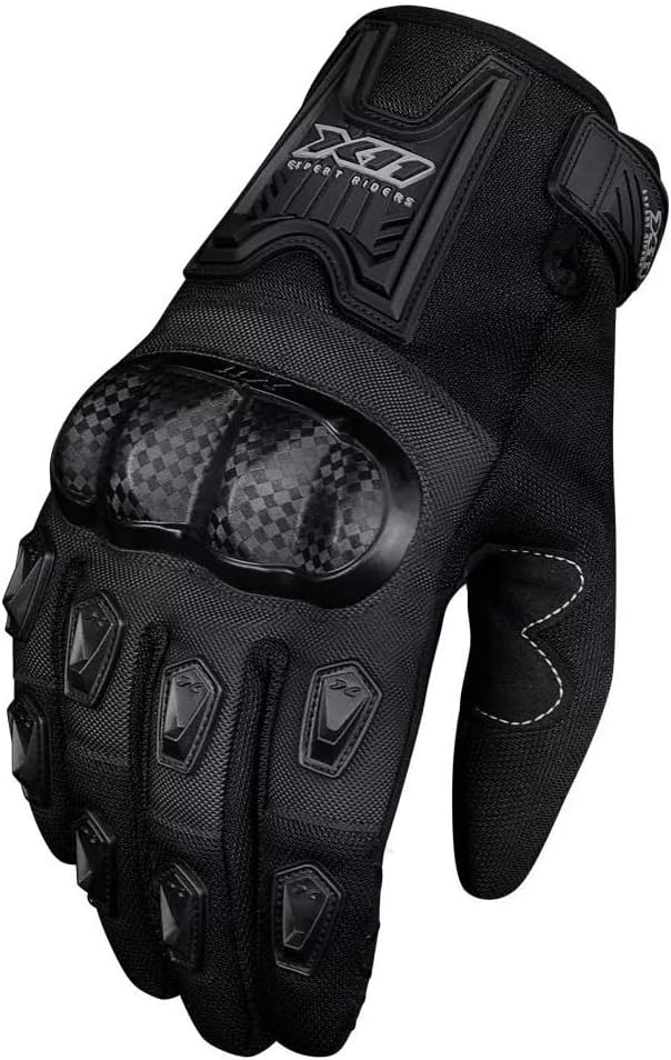 Luva X11 Blackout Moto Motoqueiro Motociclista Motoboy Cor Preto 5