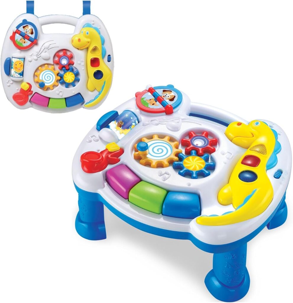 Mesinha de Atividades Infantil Interativa Didática Musical e Luzes Educativa Divertida (Azul) 6 710mHo BJ9L. AC SL1500