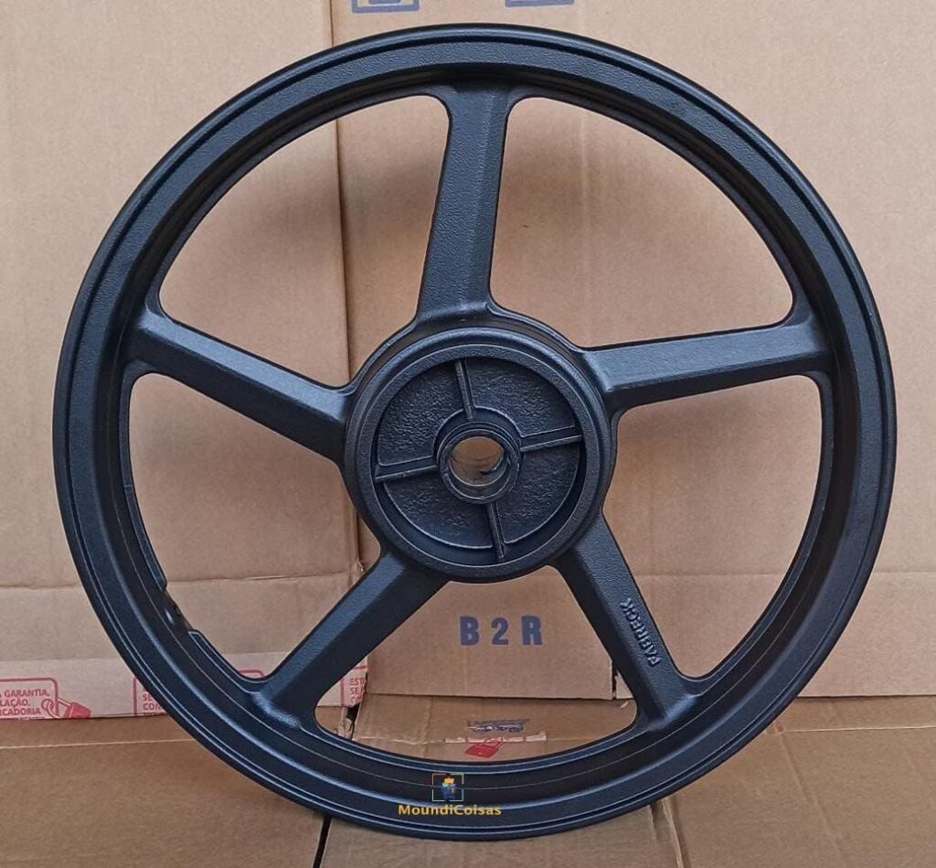 Roda Traseira de Liga Leve 18 Polegadas Preto Fosco FABRECK Motocicleta Alumnio 3 718AtfaAU5L. AC SL1037