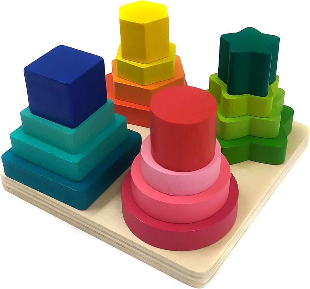 Brinquedo Educativo Pirâmides Encaixar Formas Geométricas 6 71H4uKM8QMS. AC SL1500