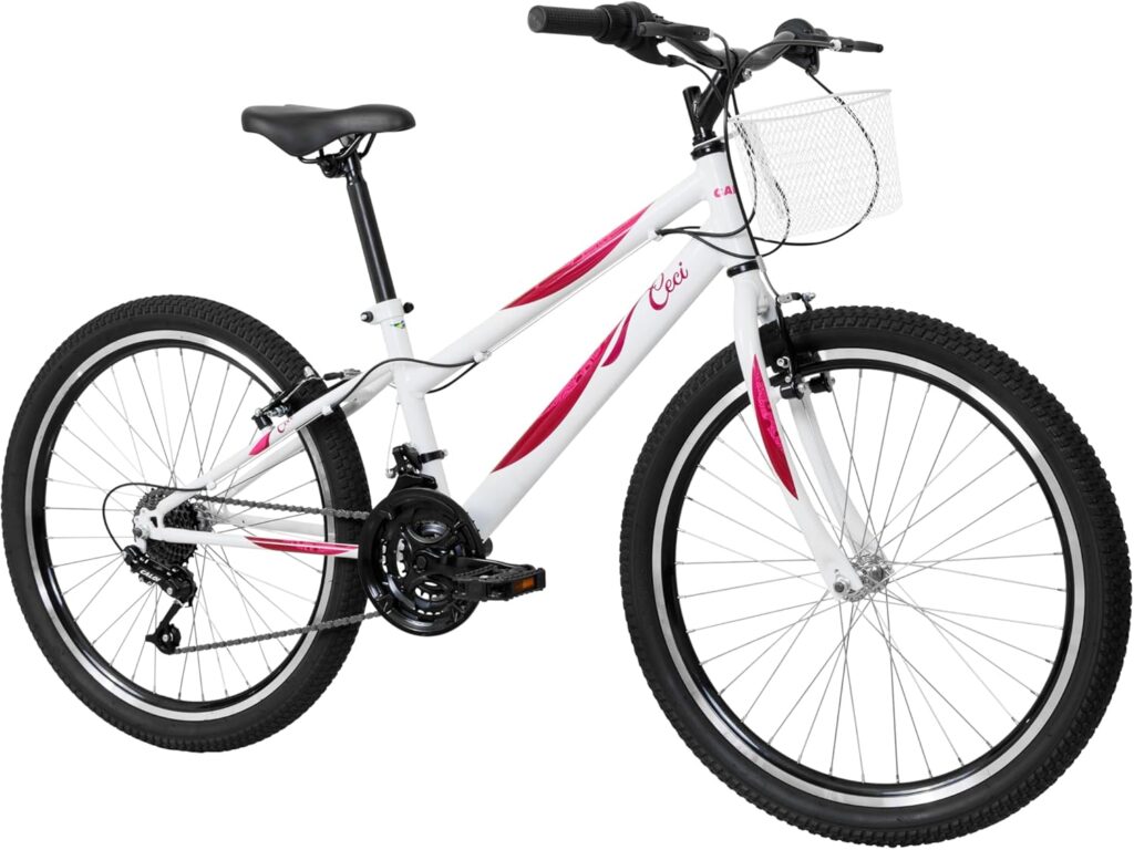 Caloi Bicicleta Infantil Ceci, Aro 24, Câmbio 21 Velocidades, Branca 5 71LuIkS5L. AC SL1500