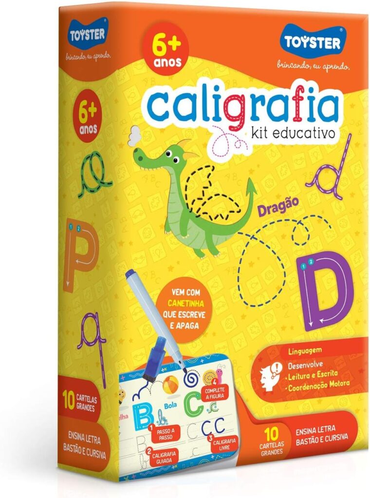 Caligrafia - Kit Educativo - Toyster Brinquedos 3 71hJ1GaP6dL. AC SL1500