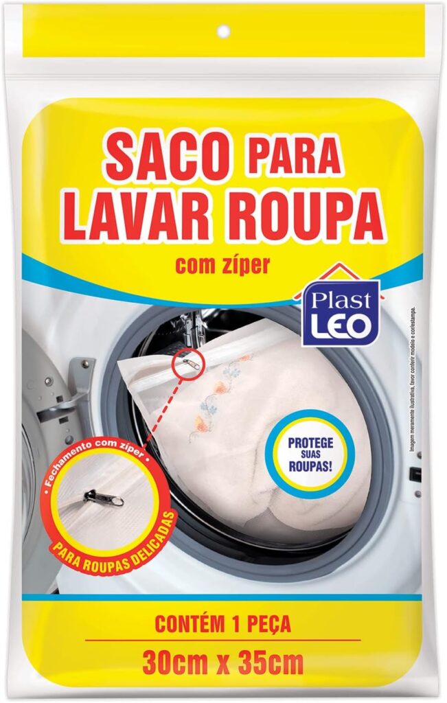 Saco para Lavar Roupa/Lingerie com zíper (30x35cm) | Plast Leo (Ref.: 388) 2 71i 420rYNL. AC SL1500