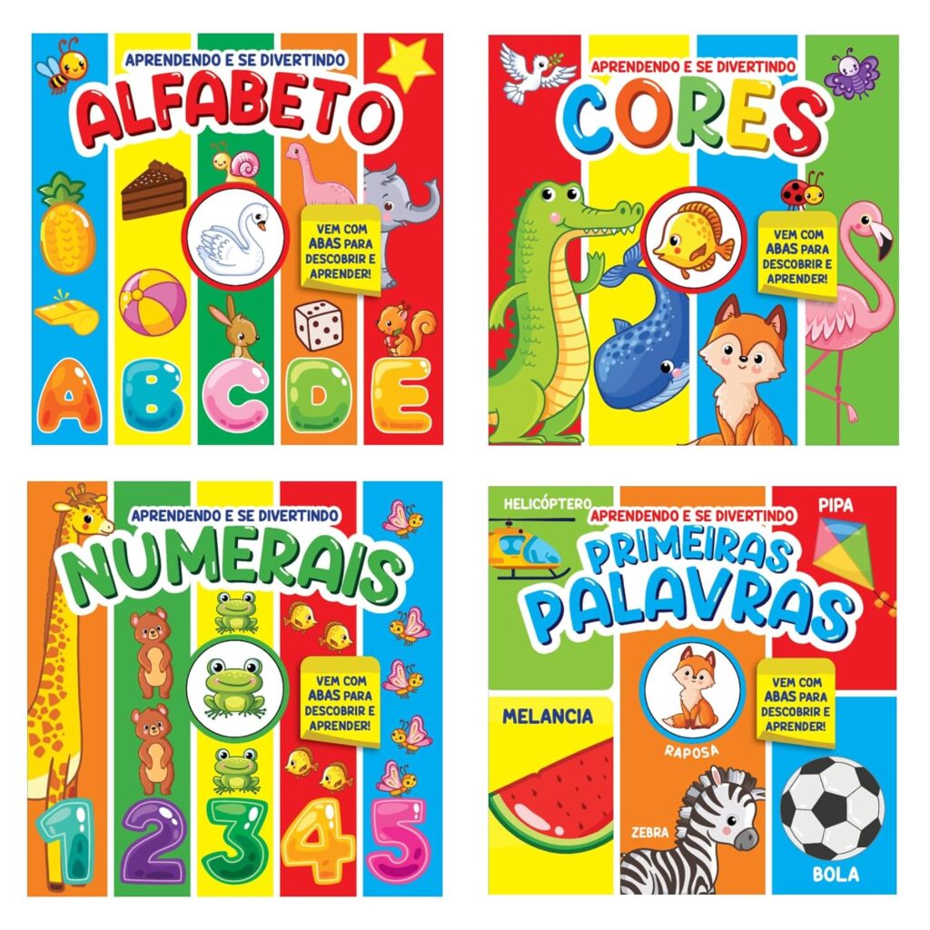 Coleção Aprendendo e se Divertindo - Kit com 4 Livros 1 815rD8ngejL. SL1500