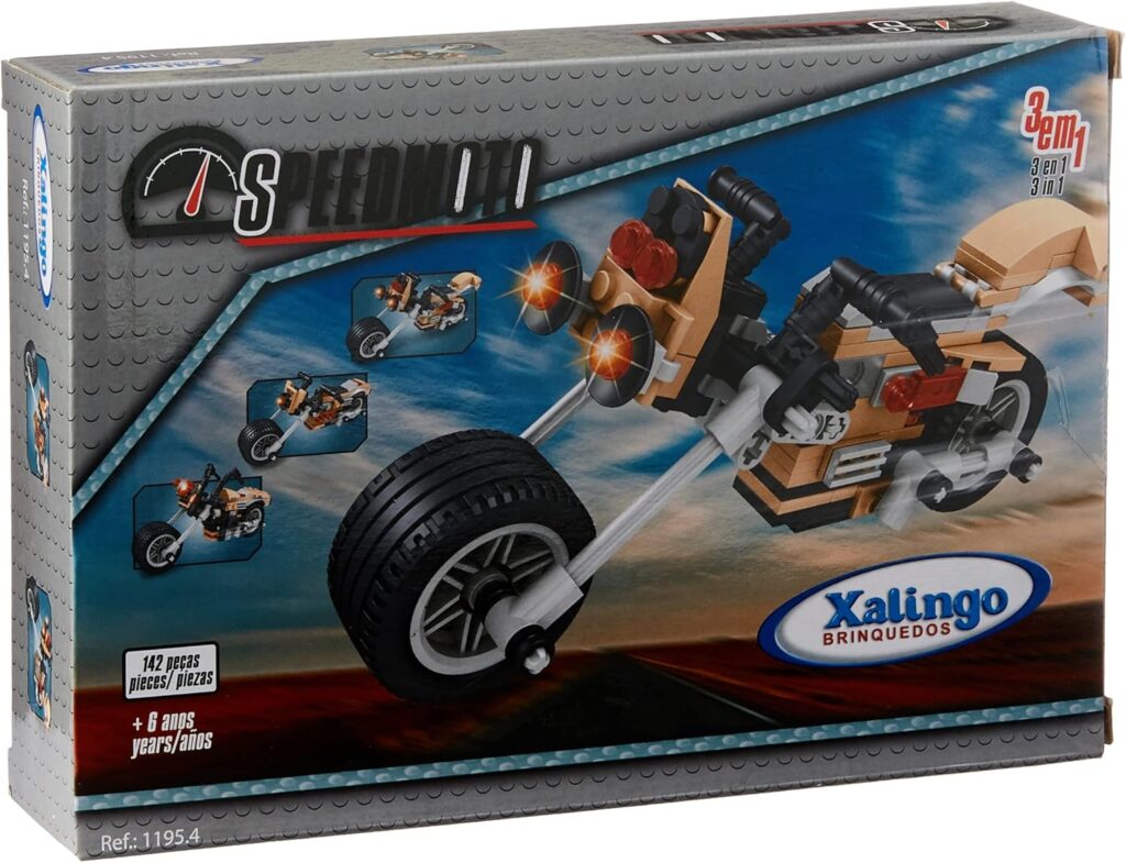 Bloco de Montar SPEED MOTO 3 X 1 142 Peças Xalingo 1 81K3BwEAMpL. AC SL1500