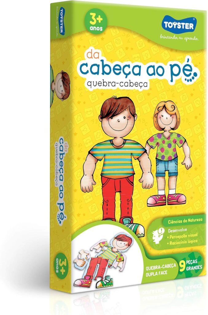 Da Cabeça até o Pé - Quebra-cabeça Educativo - Toyster Brinquedos 1 81Z2p7PDhJL. AC SL1500