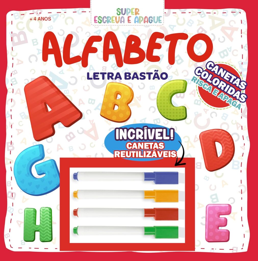 Super Escreva e Apague - Alfabeto 2 81detSzMJhL. SL1500