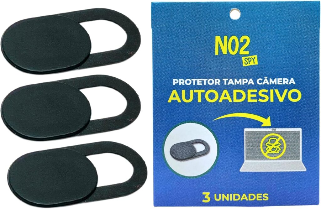 Tampa Câmera Webcam Cover 3 Unidades Preto Original NO2SPY Ultrafino Autoadesivo Proteção de Privacidade Universal Notebook Tablet 5 81u87K V54L. AC SL1500